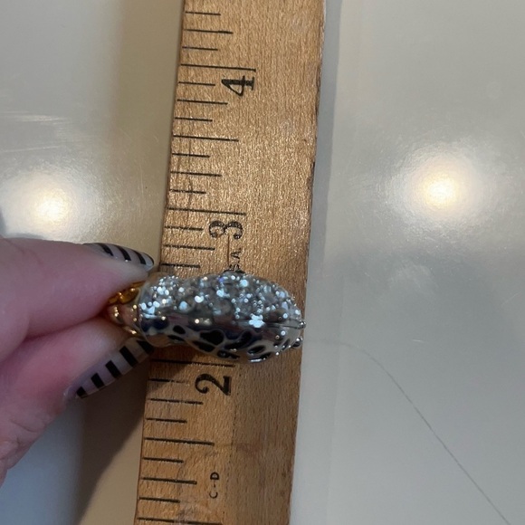 Killarney Rhinestone Pot of Gold Pendant & 33" Citations Rope Chain Vintage - Picture 8 of 10